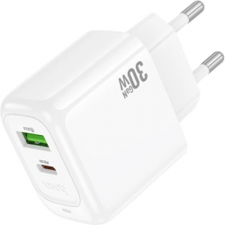 �������� ������� HOCO CS55A 1xUSB-C PD30W + 1xUSB QC3.0 white (6942007631549) - �������� 5