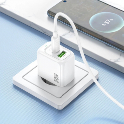 �������� ������� HOCO CS55A 1xUSB-C PD30W + 1xUSB QC3.0 white (6942007631549) - �������� 8