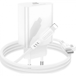 Зарядний пристрій BOROFONE USB-C PD20W + cable USB-C to Lightning white (6941991111419) - Картинка 6