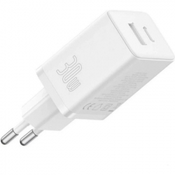 Зарядний пристрій Baseus 1xUSB-C PD30W + 1xUSB QC3.0 white (P10111404213-00) - Картинка 3