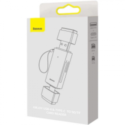 Картрідер Кардридер USB Baseus Lite, Grey, Type-C / USB 3.0 - microSD / SD (WKQX060113) - Картинка 10
