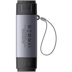 Картрідер Кардридер USB Baseus Lite, Grey, Type-C / USB 3.0 - microSD / SD (WKQX060113) - Картинка 3