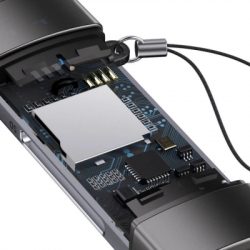 Картрідер Кардридер USB Baseus Lite, Grey, Type-C / USB 3.0 - microSD / SD (WKQX060113) - Картинка 6