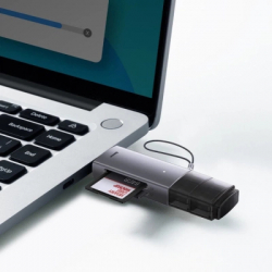 Картрідер Кардридер USB Baseus Lite, Grey, Type-C / USB 3.0 - microSD / SD (WKQX060113) - Картинка 8
