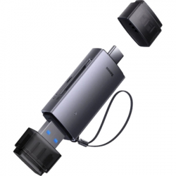 ��������� USB Baseus Lite, Grey, Type-C / USB 3.0 - microSD / SD (WKQX060113)