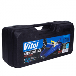 Домкрат Vitol DP-20065K, подкатный, гидравлический, 2т, min 125мм, max 300мм, чемодан (DP-20065K) - Картинка 10