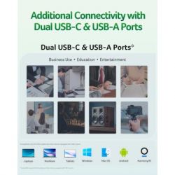 USB ���� ���������� Acer 64GB UT300 USB-A/Type-C 3.2 Silver (BL.9BWWA.589) - �������� 3