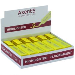 Маркер Axent Highlighter 2537-A, 1-5 мм клиноп. жовтий (2537-08-A) - Картинка 2