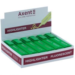 Маркер Axent Highlighter 2537-A, 1-5 мм клиноп. зелений (2537-04-A) - Картинка 2