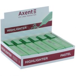 Маркер Axent Highlighter 2537-A, 1-5 мм клиноп. пастель м'ятний (2537-18-A) - Картинка 2