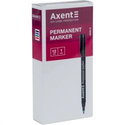 Маркер Axent Permanent 2535-A, 1 мм круглий чорний (2535-01-A) - Картинка 2