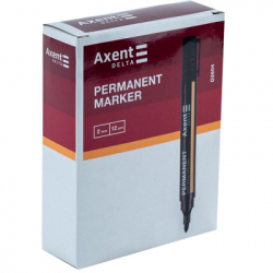 Маркер Axent Permanent D2604 Standard, 2 мм круглий чорний (D2604-01) - Картинка 2