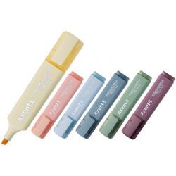 Набір маркерів Axent Highlighter 2537-A, 1-5 мм клиноп., 6 morandi (2537-60-A) - Картинка 2
