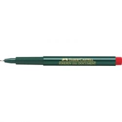 Лайнер Faber-Castell ручка капиллярная FINEPEN 1511 Document красный 0,4 мм (2203) - Картинка 2