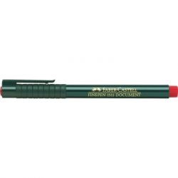 Лайнер Faber-Castell ручка капиллярная FINEPEN 1511 Document красный 0,4 мм (2203) - Картинка 4
