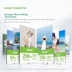 Карта памяти Acer 64GB microSD MSC100 /U3/V30/A1/C10 R 100MB/s / Write 30MB/s (BL.9BWWA.336) - Картинка 6