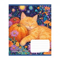 Тетрадь 1 вересня Sunny cat А5 12 листов коса линия (768770) - Картинка 4