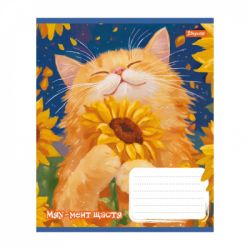 Тетрадь 1 вересня Sunny cat А5 12 листов коса линия (768770) - Картинка 5