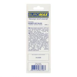 Магніт Buromax набір BLACK, 10 шт 20 мм (BM.0042) - Картинка 2