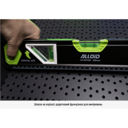 Уровень Alloid Pro, 60см, 3 капсулы, с магнитом, боковое окно (LD-007060) - Картинка 3