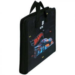 Папка - портфель Kite на блискавці A4 Hot Wheels, 1 відділення (HW26-202) - Картинка 3