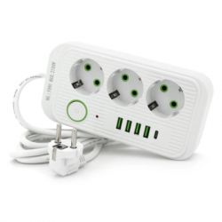 ������� ������ ������� Voltronic F09U, 3 ��� EU, 4USB White (F09U-White)