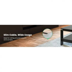 ����-���� 0.5�, U/UTP CAT 6A Copper Ethernet Cable ������(������ 2.8��) NW122 Black Ugreen (70331) - �������� 9
