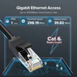 Патч-корд 2м, U/UTP Cat 6 CCA Lan Cable NW102 Black Ugreen (20160) - Картинка 2