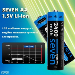 Акумулятор SEVEN Systems SEVENAA1.5VLi-ion4 - Картинка 10