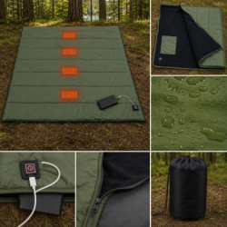 Спальний мішок Ranger з підігрівом USB 190 (RA6664) - Картинка 11