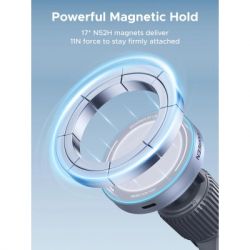 Універсальний автотримач Ugreen W758 Magnetic Wireless Car Charger 25W QI2.2 Starlight Blue (55967) - Картинка 3