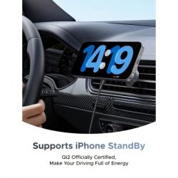 Універсальний автотримач Ugreen W758 Magnetic Wireless Car Charger 25W QI2.2 Starlight Blue (55967) - Картинка 5