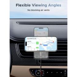 Універсальний автотримач Ugreen W758 Magnetic Wireless Car Charger 25W QI2.2 Starlight Blue (55967) - Картинка 7
