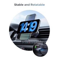 Універсальний автотримач Ugreen W758 Magnetic Wireless Car Charger 25W QI2.2 Starlight Blue (55967) - Картинка 9