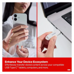 USB ���� ����������� SanDisk 256GB iXpand Arctic White Type-C (SDIXS0N-256G-GN6NE) - �������� 3