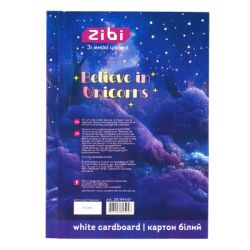 Білий картон ZiBi крейдований двосторонній UNICORN, А4, 10 аркушів (ZB.1991-07) - Картинка 2