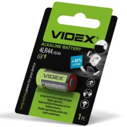 Батарейка 4LR44 / A544 1шт blister Videx (4LR44/A544 1B) - Картинка 2