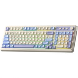 ��������� ���������� Aula S99, White/Purple, Bluetooth / 2.4 GHz / USB, RGB �����������, 99 �����, EN/UA (6948391209906) - �������� 2