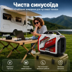 Генератор maXpeedingRODS инверторный, 2400GT, 2.0kW, ручной старт (MXR2400GT) - Картинка 10