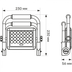 Прожектор Videx IP65 TITANUM 1000Lm 5000K (TL-FA-105) - Картинка 11