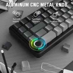 Клавіатура Attack Shark X66 RGB Wireless/Bluetooth/USB UA Moonlit Night (X66MN_AS) - Картинка 4