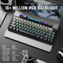 Клавіатура Attack Shark X66 RGB Wireless/Bluetooth/USB UA Moonlit Night (X66MN_AS) - Картинка 5