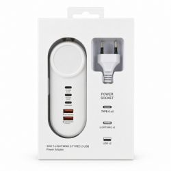 Зарядний пристрій XoKo 2xUSB QC 18W + 2xUSB-C PD35W (XK-QC-505) - Картинка 4