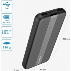 Батарея універсальна RivaCase 10000mA, 10W, black (RIVAPOWER VA2041 (Black)) - Картинка 12