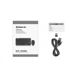 Комплект REAL-EL KIT-635W Wireless/Bluetooth Black (EL123100057) - Картинка 9