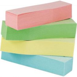 - BUROMAX Plastic bookmarks 51x12mm, 4*100, rectangles,pastel colors (BM.2306-99) -  2