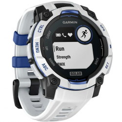 �����-�������� Garmin Instinct 3 45mm Solar Whitestone with Whitestone/Bolt Blue Silicone Band (010-02934-03) - �������� 2