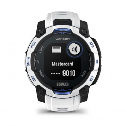 �����-�������� Garmin Instinct 3 45mm Solar Whitestone with Whitestone/Bolt Blue Silicone Band (010-02934-03) - �������� 8