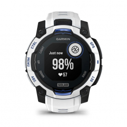 �����-�������� Garmin Instinct 3 45mm Solar Whitestone with Whitestone/Bolt Blue Silicone Band (010-02934-03) - �������� 13