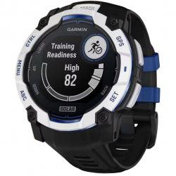 �����-�������� Garmin Instinct 3 50mm Solar Whitestone with Black/Bolt Blue Silicone (010-02935-43) - �������� 19